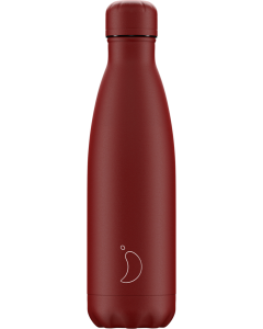 Chilly's Bottle "Matte All Red", Trinkflasche 500 ml.