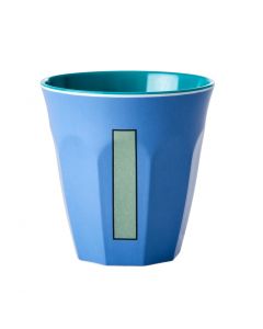 Rice Melamin Becher Buchstabe I blau.