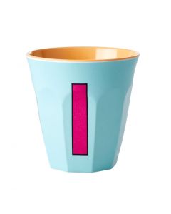 Rice Melamin Becher Buchstabe I hellblau.