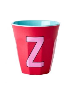 Rice Melamin Becher Buchstabe Z pink.