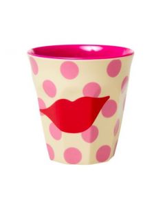 Rice Melamin Becher Kiss Print.