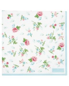 GreenGate Papierservietten 20 Stk. Alma petit white.