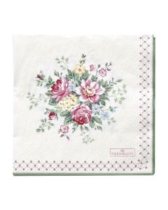 GreenGate Papierservietten 20 Stk. Aurelia white large.