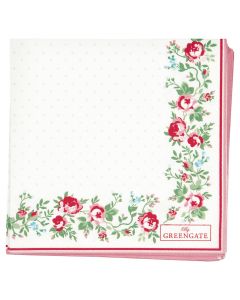 GreenGate Papierservietten klein 20 Stk. Gabby white.